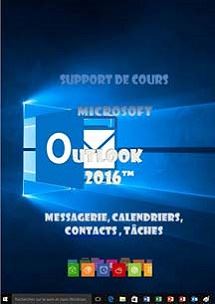 (imagepour) support de cours Outlook 2016, messagerie, calendrier, contacts